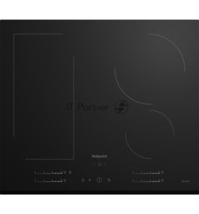 Индукционная варочная поверхность Hotpoint HS 1560B BF, 4 конфорки, с зоной расширения, стеклокерамика, 7400 Вт