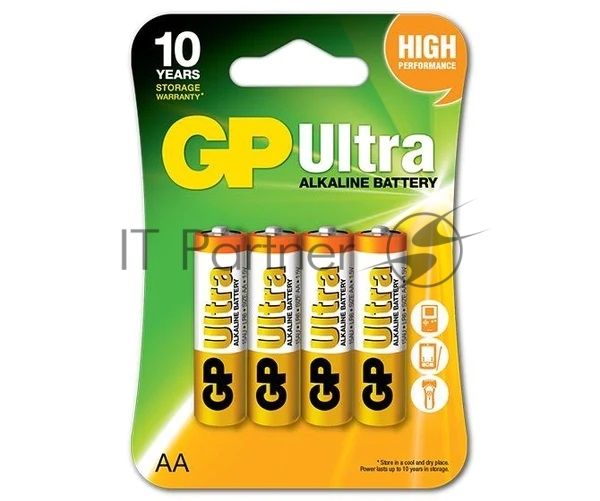 Батарея GP Ultra Alkaline 15AU LR6 AA (4шт)
