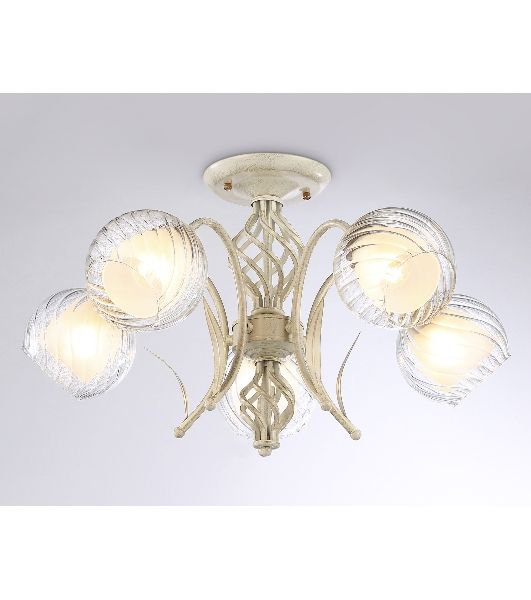 Светильник Ambrella light TR3066/5 WH/GD белый/золото E27*5 max 40W D590*340