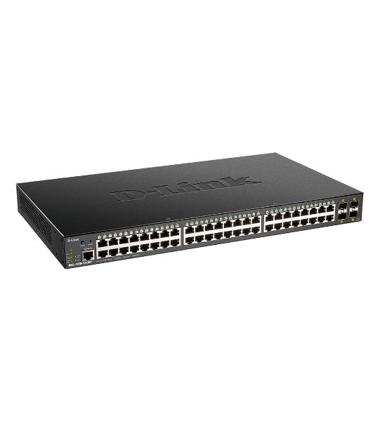 Коммутатор D-Link DGS-1250-52XMP/RU/A1A, 48×1 Гбит/с + 4×10 Гбит/с SFP+, управляемый