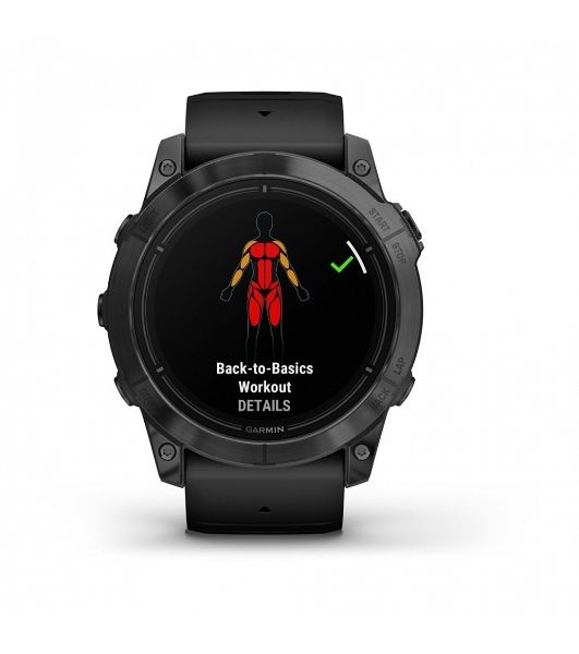 Умные часы Garmin Epix Pro Gen 2 Standard Edition, 1.4" AMOLED, ANT+, Bluetooth, GPS, NFC, Wi-Fi, 10 ATM, серый / черный