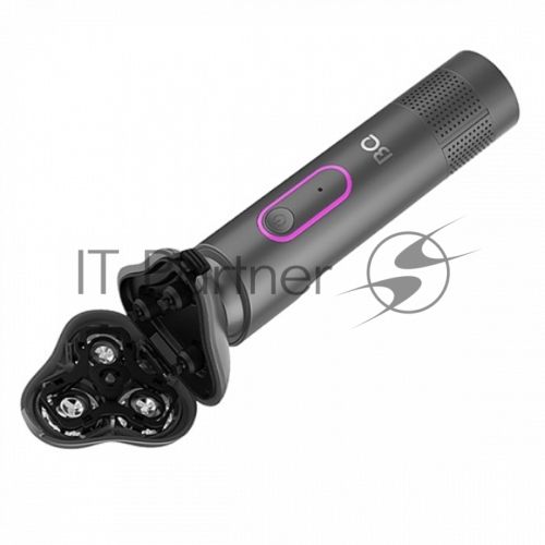 Бритва электрическая BQ SV1008 Gray-Pink. Мощность 5 Вт/Время зарядки 90 минут/Время беспроводной работы 90 минут/Влагозащита IPX6/Электропитание 110-240 В, 50-60 Гц/Ротационная головка бритвы/Мощный мотор/Индикатор заряда батареи/Портативная база для под