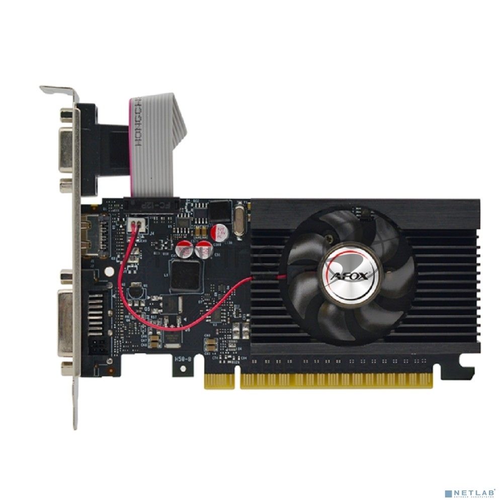Видеокарта AFOX GeForce GT 710, 4 GB DDR3, 64 bit, DVI-D, HDMI, VGA (D-Sub), GPU 954 МГц
