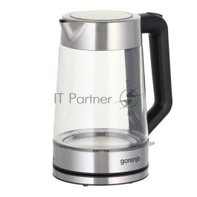 Чайник электрический Gorenje K17GED 1.7л. 2200Вт нержавеющая сталь (корпус: стекло)