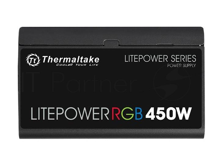 Блок питания Thermaltake Litepower RGB 450W (PS-LTP-0450NHSANE-1) v2.3, A.PFC, 80 Plus , Fan 12 cm, Retail
