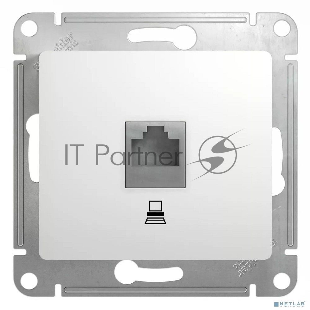 Механизм розетки SCHNEIDER ELECTRIC GSL000181K Glossaкомп. 1-м rj45 белый