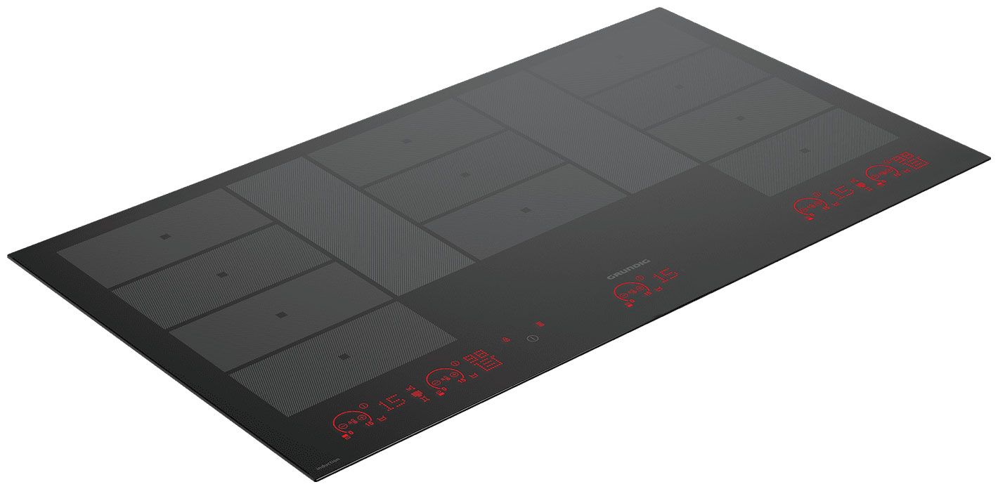 Индукционная варочная поверхность Grundig GIEI938980I, 13 конфорок, с зоной расширения, стеклокерамика, 7400 Вт