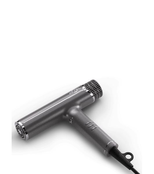 Фен Atvel AirJet HD6 серый, 1200 Вт, компактный, ионизация