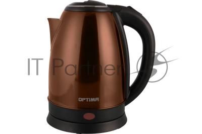 Чайник электрический OPTIMA EK-1808SS 1.8 л, 1800 Вт, шоколадный