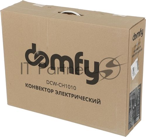 Конвектор Domfy DCW-CH1010 белый, 15 м², 1000 Вт, термостат