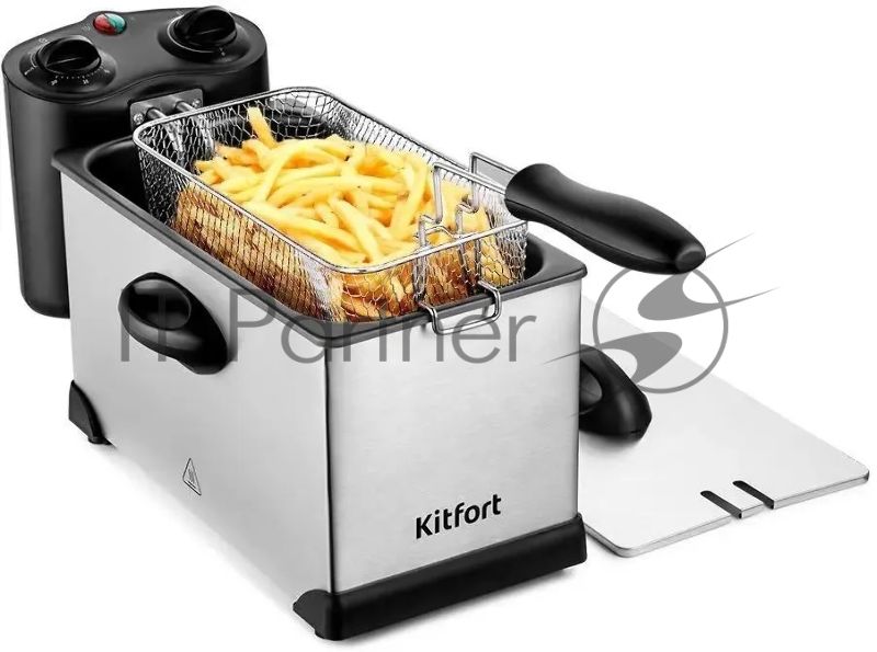 Фритюрница Kitfort КТ-4052 2000Вт серебристый/черный