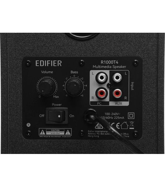 Колонки Edifier R1000T4 Wood черный (24W)