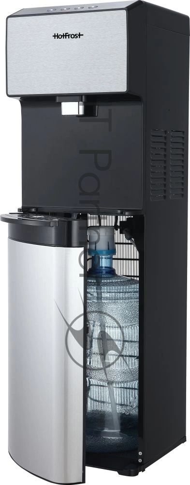 Кулер для воды Hotfrost V450ASM, нижняя загрузка, нагрев 90 °С, охлаждение 10 °С, черный/серебристый