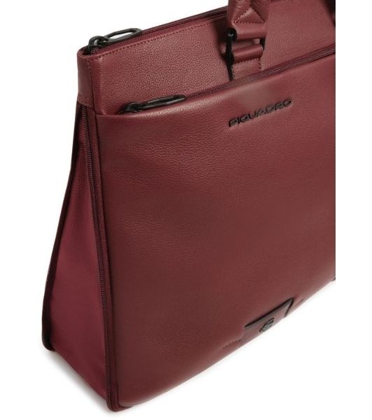 Деловая сумка мужская Piquadro Russel CA4021W137/CU с отделением для ноутбука 15.6" красное дерево натур.кожа