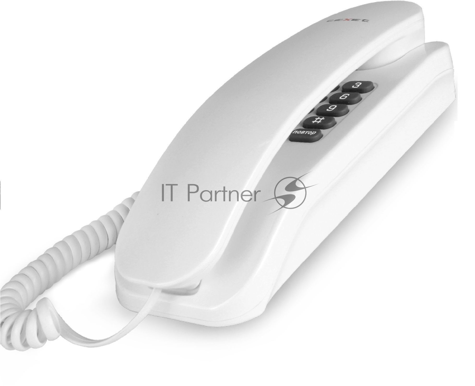 Телефон проводной TEXET TX-215 белый