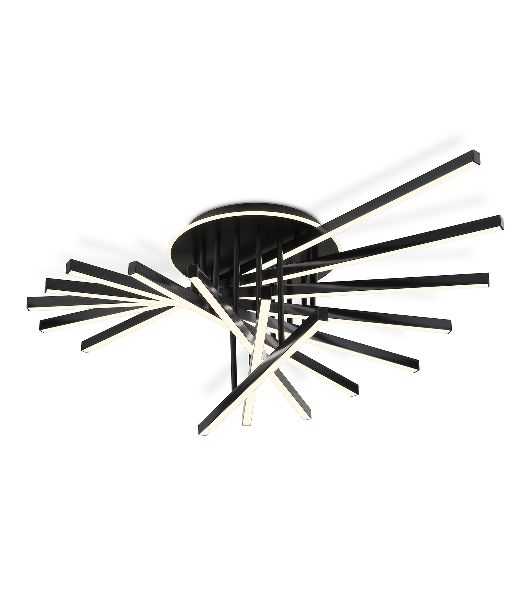 Потолочный светодиодный светильник Ambrella light FL6292 BK черный 160W 3000K-6400K 1100*790*315 (ПДУ ИК)