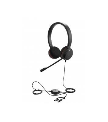 Гарнитура Jabra Evolve 20 MS Stereo USB чёрный, проводная