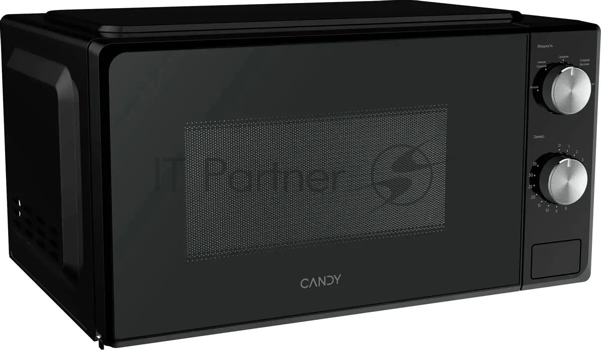 Микроволновая печь Candy CMWO-MM207BA черный, 20 л, 700 Вт, переключатели - поворотный механизм