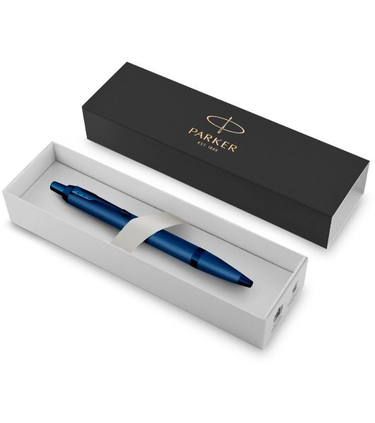 Ручка шариковая Parker IM Monochrome K328 (CW2172966) Blue PVD, M, синие чернила, подарочная коробка