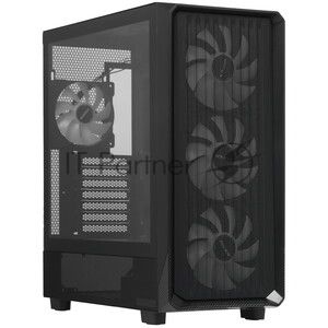 Компьютерный корпус Montech X5 черный без БП ATX 4x120мм 1xUSB2.0 1xUSB3.0 audio bott PSU