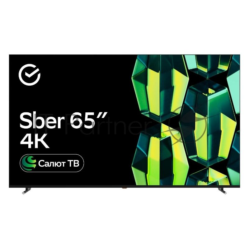 Телевизор Sber 65" SDX-65U4139 черный LED UHD 60Hz Салют ТВ