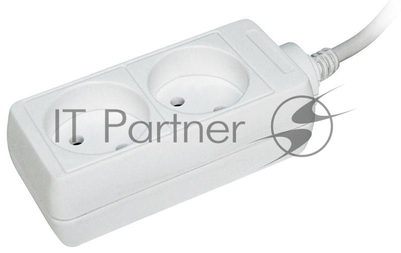 Удлинитель 2х3 м без заземл. 10А IP20 У2 2P 2х0.75 IEK WYP10-06-02-03-N