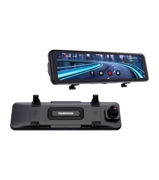 Видеорегистратор TrendVision CarPlay Mirror, 3840x2160, 11", с камерой заднего вида, G-сенсор, датчик движения
