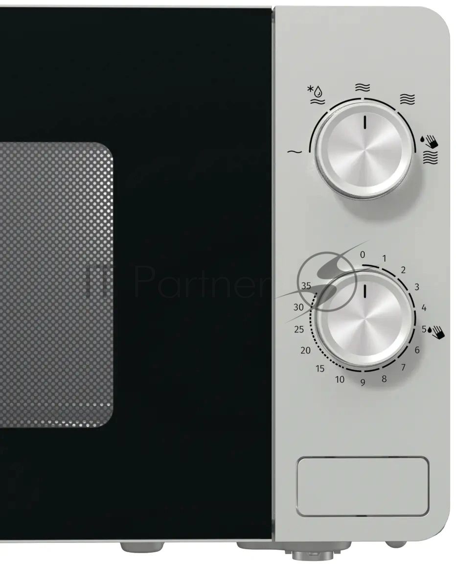 Микроволновая печь Gorenje MO17E1W белый, 17 л, 700 Вт, переключатели - поворотный механизм