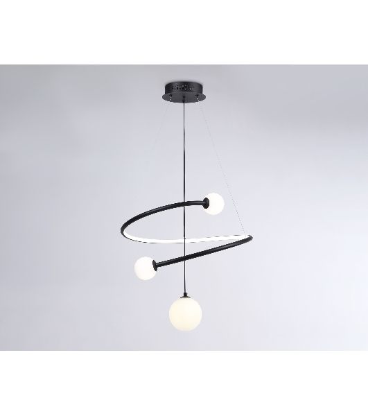 Светильник Ambrella light FL66303 BK черный 39W 3000K-6400K+G9 D500*1200 (ПДУ ИК)