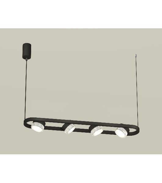 Светильник Ambrella light XB9164200/4 SBK/CL черный песок/прозрачный GX53 (C9164, N8480)