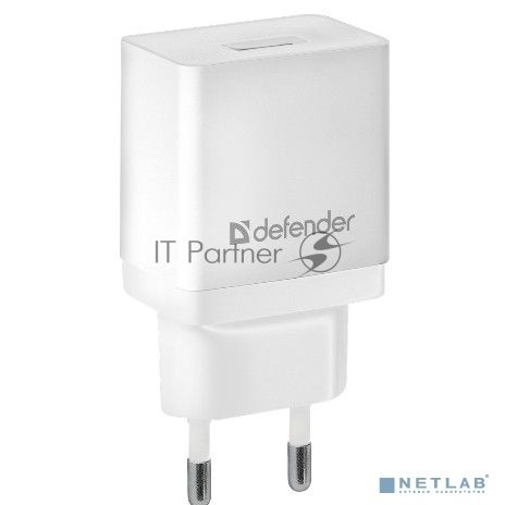 Сетевой адаптер питания Defender 1xUSB, 5V/2.1А, белый, пакет (EPA-10)