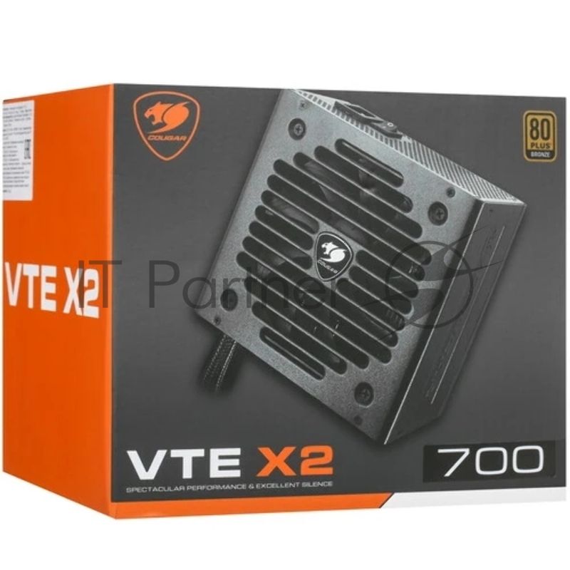 Блок питания Cougar VTE X2 700 (CGR VX-700), 700Вт, 80 PLUS Bronze, 120мм, черный