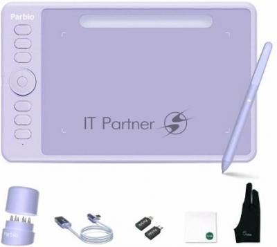 Графический планшет Parblo Intangbo SW USB Type-C фиолетовый