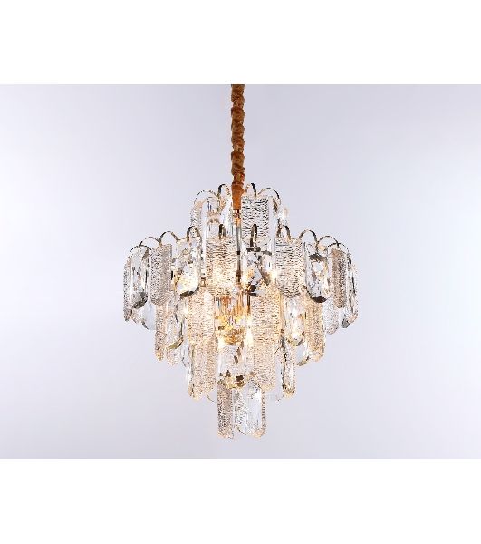Светильник Ambrella light TR5231/9 SGD/CL/FR золото/прозрачный/белый матовый E27*9 max 40W D500*530