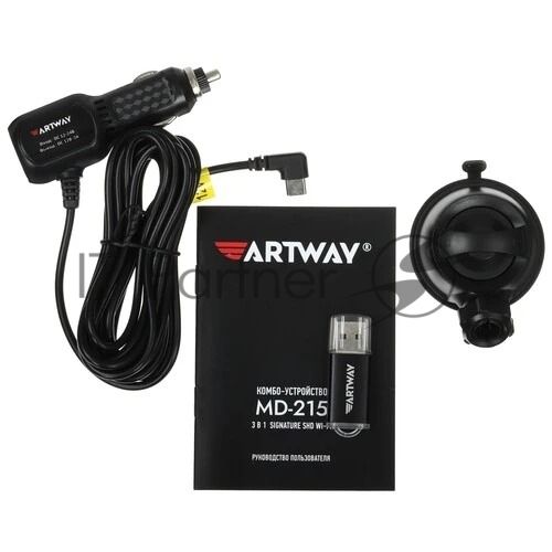 Видеорегистратор с радар-детектором Artway Combo MD-215 GPS серый
