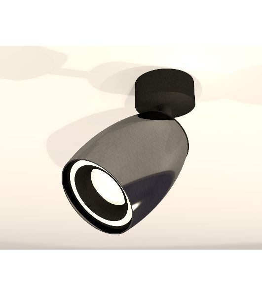 Комплект поворотного светильника Ambrella light XM1123003 DCH/SBK черный хром/черный песок MR16 GU5.3 (A2210, C1123, N7111)