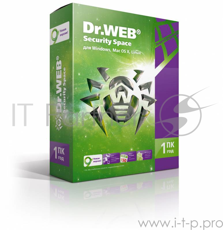 Программное обеспечение DR.WEB Security Space 1 ПК/1 год (BHW-B-12M-1-A3)