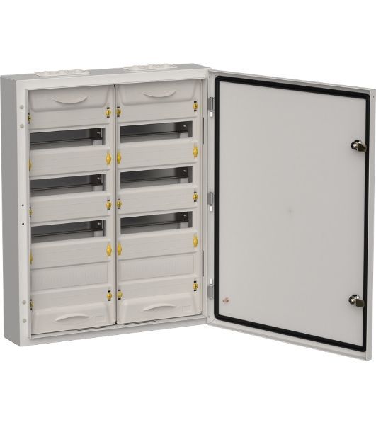 Корпус металлический IEK TITAN 5 ЩРн-96 (2х48) 710х570х140 IP54 серый