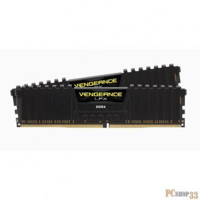 Оперативная память Corsair Vengeance LPX, DDR4, 16Gb (2x8 Gb), 3600 MHz, CL18, радиатор, черный
