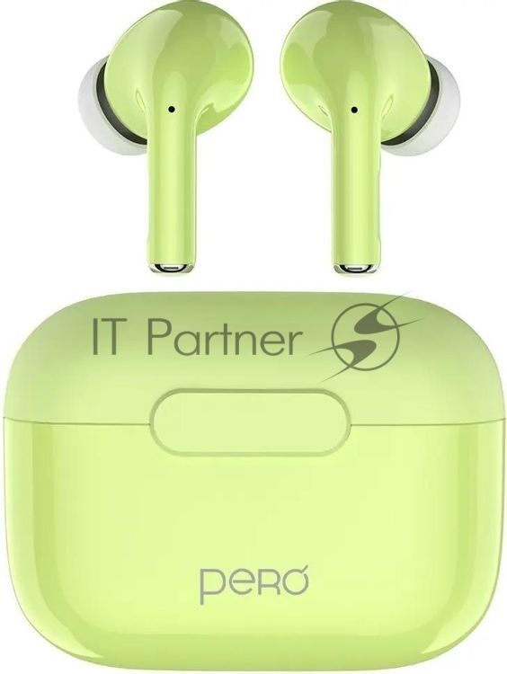Беспроводные наушники PERO TWS06 COMFORT Green