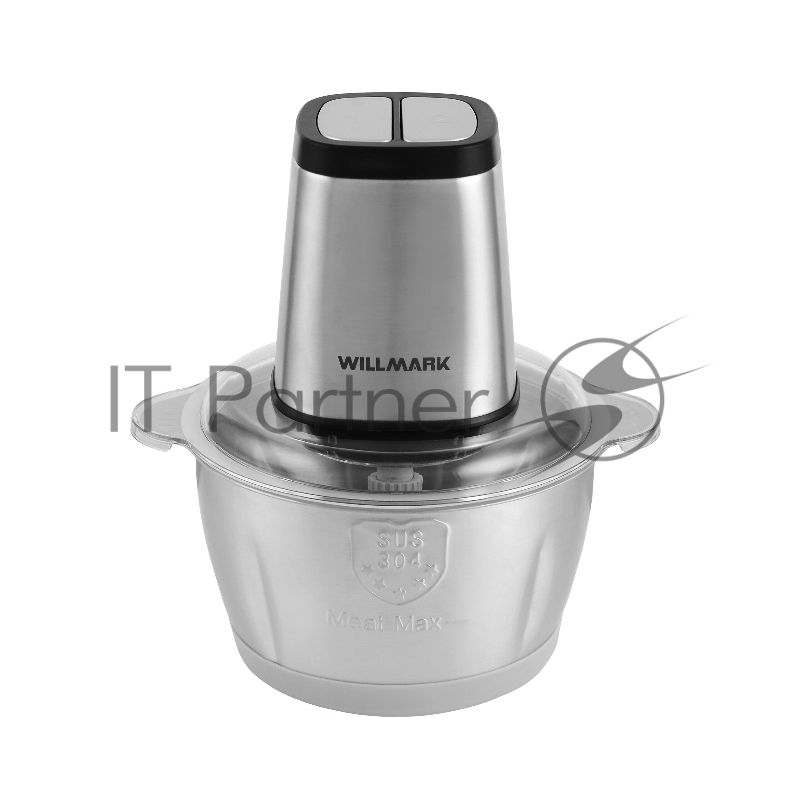 Измельчитель Willmark WMC-7290SS (550Вт, чаша из нерж стали 2л, 2 скорости, нескользящее основание)