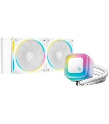 Система водяного охлаждения Deepcool LE240 Pro ARGB Soc-AM5/AM4/1200/1700/1851 белый 4-pin 28.2-33dB Al 280W 1347gr Ret (R-LE240PRO-WHAMMC-G-1)