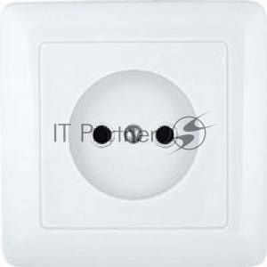 Розетка WESSEN RS10-132-BХИТ белый 1-я б/з 10А скрытый монтаж