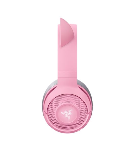 Беспроводные наушники Razer Kraken Kitty V2 BT Quartz Edition розовый, охватывающие, Bluetooth, RGB-подсветка (ушки), до 40 ч