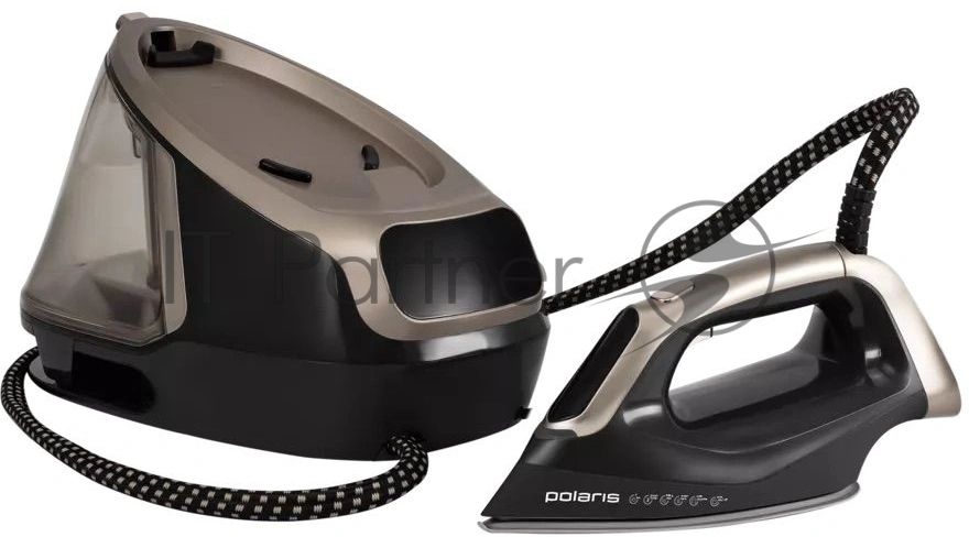 Парогенератор Polaris PSS 8010K X-Steam PRO черный/золотистый, 3000 Вт, 200 г/мин, 800 г/мин, 2000 мл