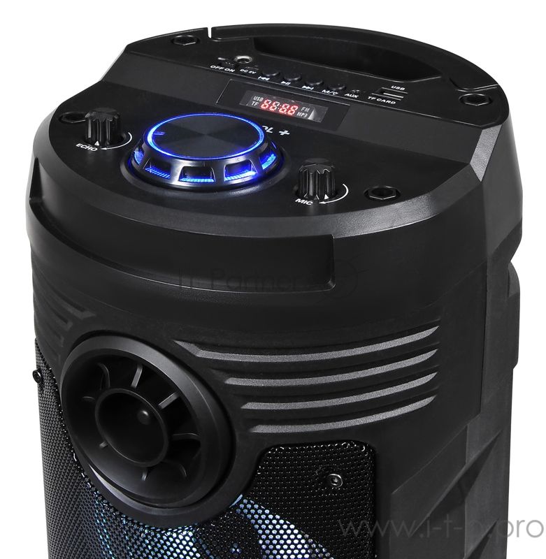 Минисистема Hyundai H-MC170 черный 80Вт/FM/USB/BT/SD/MMC