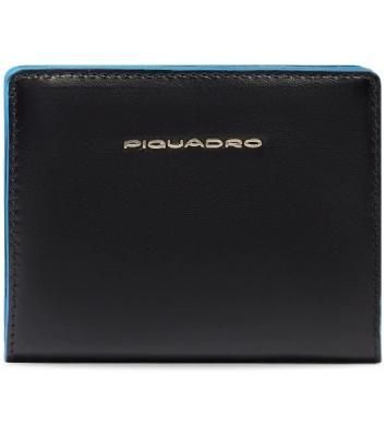 Кошелек женский Piquadro Blue Square PD6660B2R/N черный натур.кожа