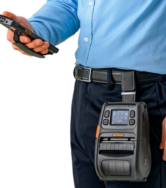 Принтер этикеток мобильный Bixolon XM7-30, 203 dpi, 127 мм/сек, USB, RS-232 (COM порт, Serial), Bluetooth, черный