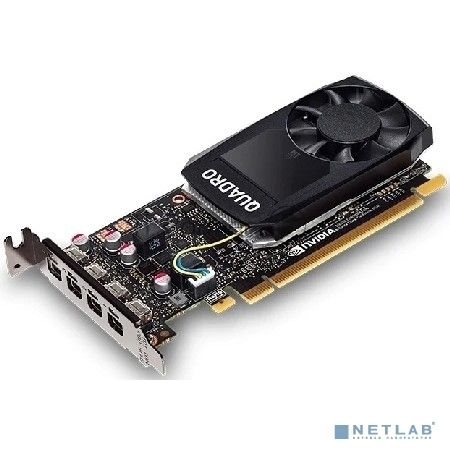Видеокарта PNY Nvidia Quadro P1000 (GP107GL), 4GB GDDR5/128 bit, PCI Express 3.0 16x (PCI Express 2.x/1.х)