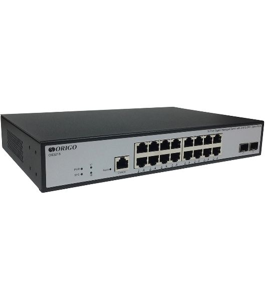 Коммутатор ORIGO OS3218/A1A, 16×1 Гбит/с + 2×10 Гбит/с SFP+, управляемый